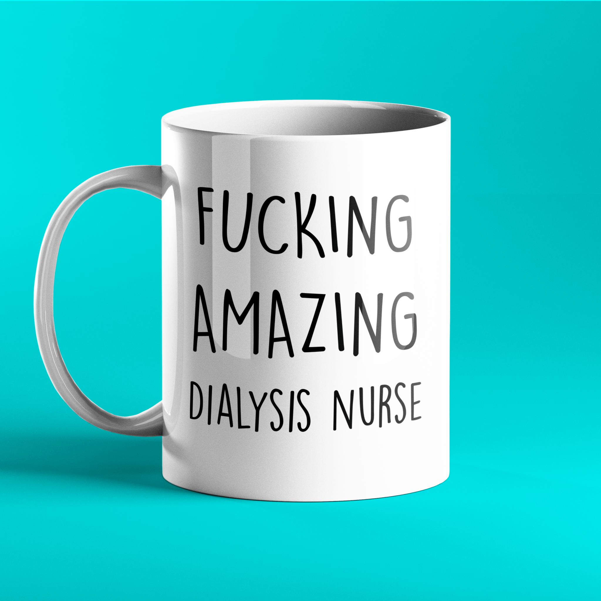Sweary gift mug for an amazing dialysis nurse